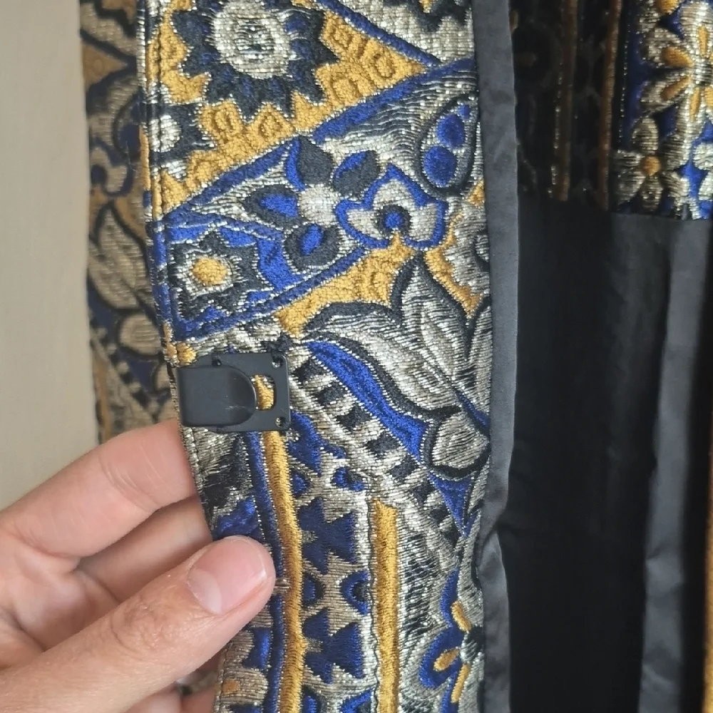 Alice + Olivia Blue and Gold Maxi Dress With Tags!! - Picture 5 of 7